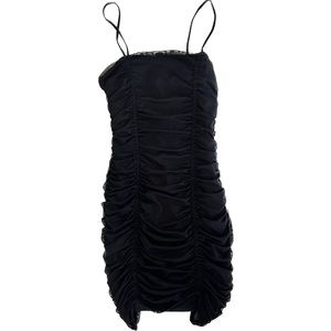 Urban Outfitters Ruched Mesh Bodycon Mini Dress Medium NWOT